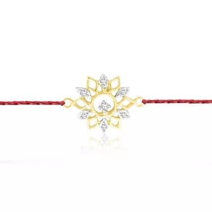१. डायमंड फ्लॉवर राखी