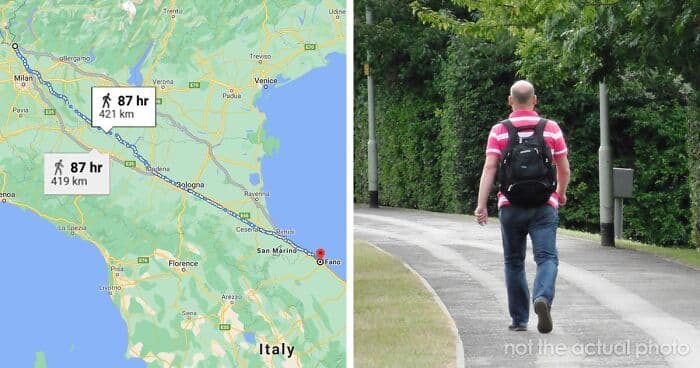 बायकोशी भांडून हा माणूस चालत सुटला....किती किलोमीटर लांब गेला पाहा !!