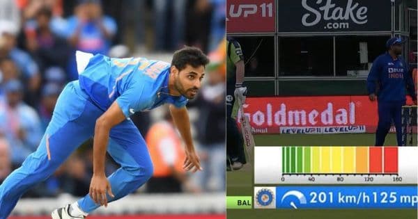 "कोण शोएब अख्तर, उमरान मलिक? भुवीने टाकलाय वेगवान चेंडू..२०८ किमीचा चेंडू टाकल्यानंतर चाहत्यांनी दिल्या भन्नाट प्रतिक्रीया...