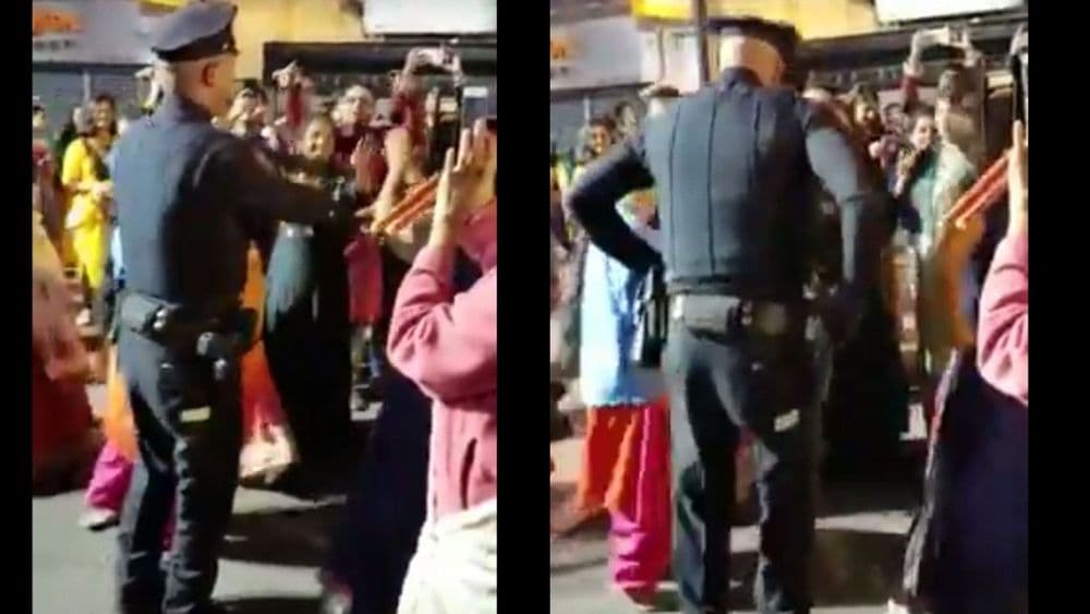 व्हिडीओ ऑफ दि डे : चक्क अमेरिकेतले पोलीस खेळतायत गरबा...व्हिडीओ पाहून घ्या !!