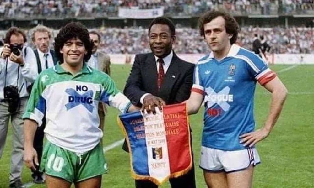 पेले, मॅराडोना आणि प्लॅटिनी...या फोटोमागे काय गोष्ट आहे?