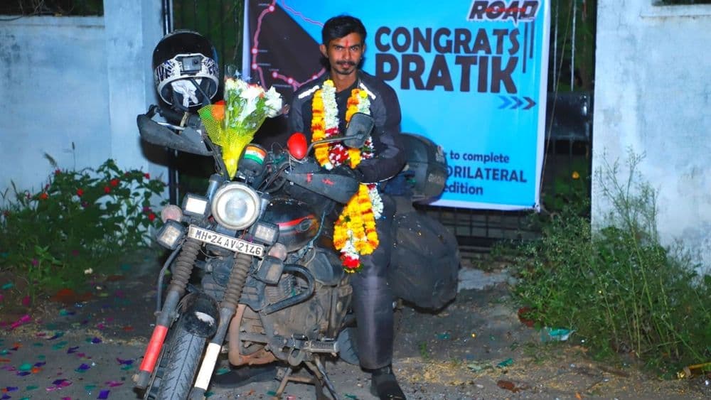 ३२१ तासांत ७८२० किलोमीटर प्रवास करून देशाला प्रदक्षिणा घालण्याचा विश्वविक्रम करणारा मराठी तरुण!!