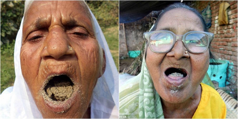 या आजीबाईंचे हेल्दी डाएट : या दोघी रोज खातात 2 किलो माती!! 