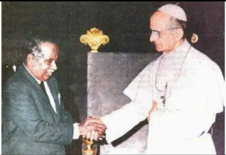 अण्णा दुराई आणि पोप..