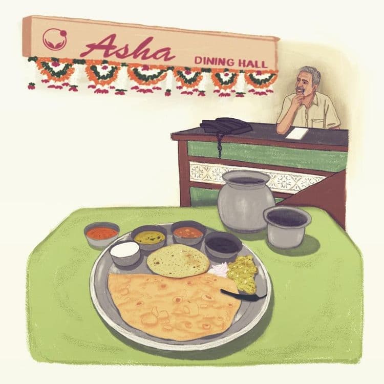 ६. आशा डायनिंग हॉल, आपटे रोड