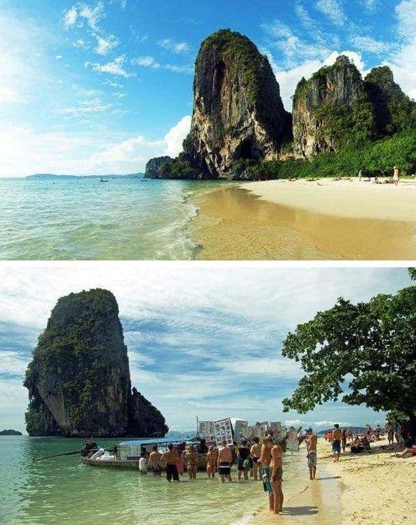 ७. फ्रा नांग बीच, थायलंड