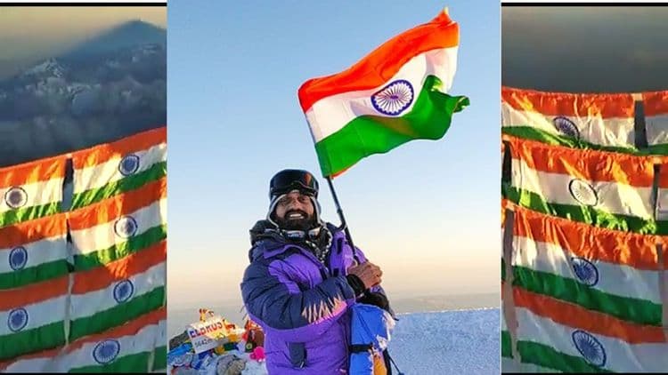 जगातल्या दोन सर्वोच्च शिखरांवर तिरंगा फडकावणारा मराठमोळा गिर्यारोहक !!
