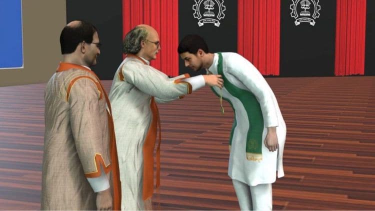 आयआयटी मुंबईचा आगळावेगळा, तांत्रिक पदवीदान सोहळा!! प्रमुख पाहुणे, शिक्षक आणि विद्यार्थी सर्वांचे साकार झाले डिजिटल अवतार!!