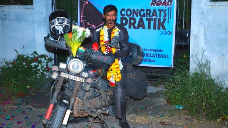 ३२१ तासांत ७८२० किलोमीटर प्रवास करून देशाला प्रदक्षिणा घालण्याचा विश्वविक्रम करणारा मराठी तरुण!!