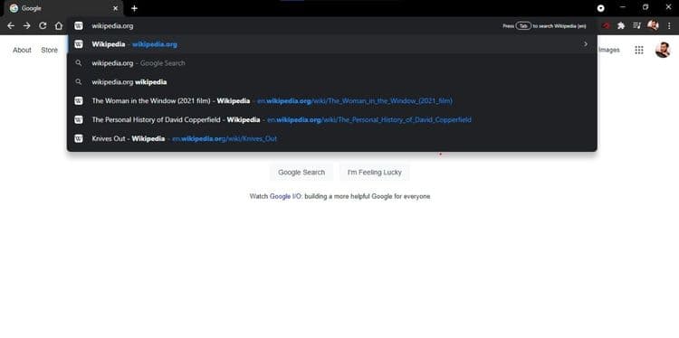 ४. ॲड्रेस बार