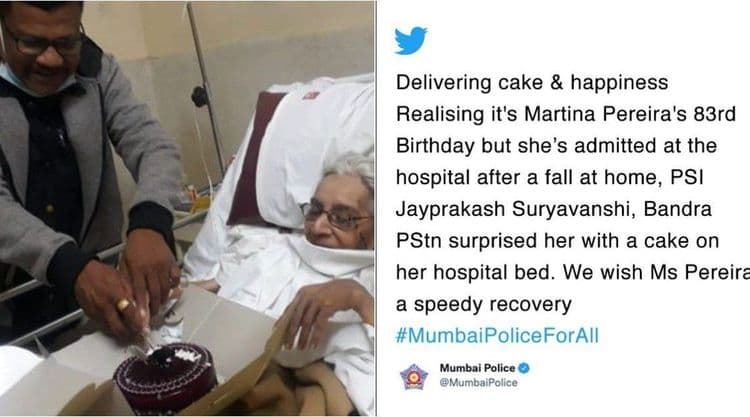 या मुंबई पोलीसाने ८३ वर्षे वयाच्या आजींचा वाढदिवस साजरा केला म्हणून त्यांचे कौतुक का होत आहे?