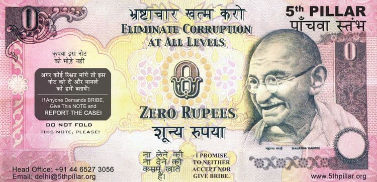चेन्नईला शून्य रूपयांची नोट का मिळतेय? 