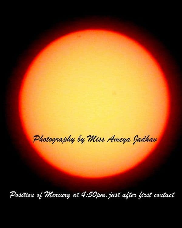 सूर्यावरती चमकला बुधग्रह: दहा वर्षांनी जुळून आला हा खगोलीय योगायोग