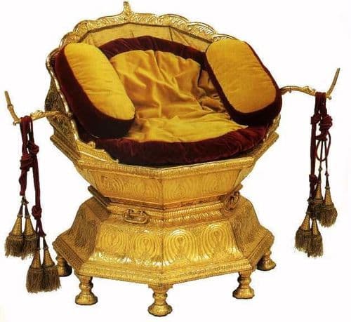 ५)	महाराजा रणजीतसिंहांचं सुवर्णासन