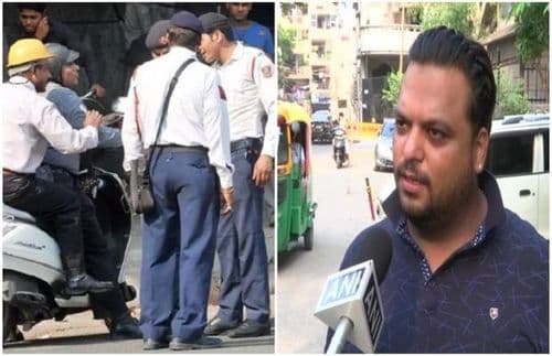 गाडी १५ हजारची आणि दंड २३ हजार ? नवीन नियमांचा या तरुणाला कसा फटका बसला पाहा !!