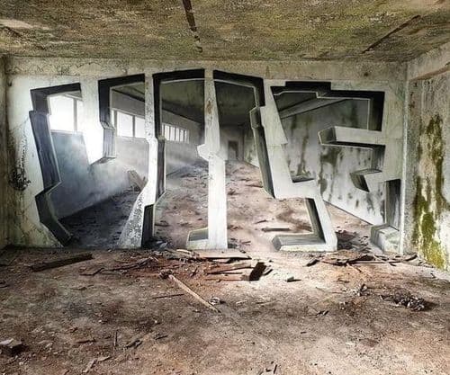 ९. ही एक ग्राफिटी आहे यावर विश्वास बसेल का ?