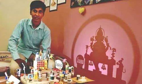 ओळखा पाहू हा गणपती नक्की कोणत्या सावल्यांपासून बनला आहे ते?
