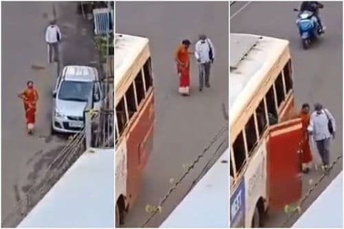 भलं करा, भलं होईल... अंध व्यक्तीला मदत करणाऱ्या बाईंना मिळाली अनमोल भेट!!