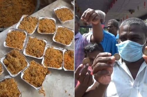 हॉटेलच्या उद्घाटनाला १० रुपयांची बिर्याणी वाटली...पोलिसांनी तासाभरात हॉटेलला टाळं ठोकलं !!
