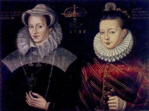 मेरीच्या शिरच्छेदाच्या चार वर्षं आधी काढलं गेलेलं मेरी आणि जेम्सचं डबल पोट्रेट