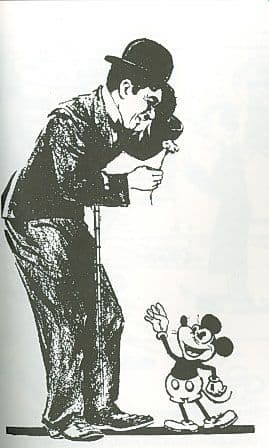 ८. मिकी माऊस आणि चार्ली चॅप्लिन