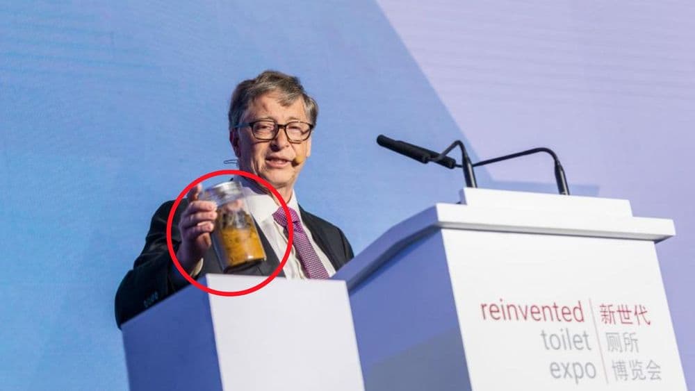 बिल गेटस यांनी 'शी'ने भरलेली बरणी स्टेजवरून का दाखवली ??