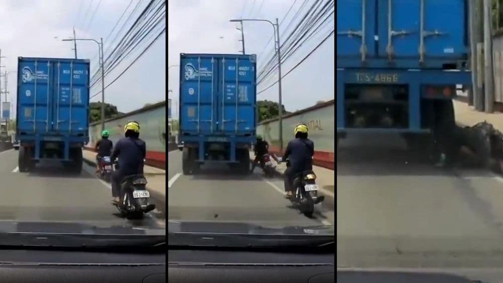 व्हिडीओ ऑफ दि डे : हेल्मेट सक्तीला विरोध करणाऱ्यांनी हा व्हिडिओ एकदा बघाच !!