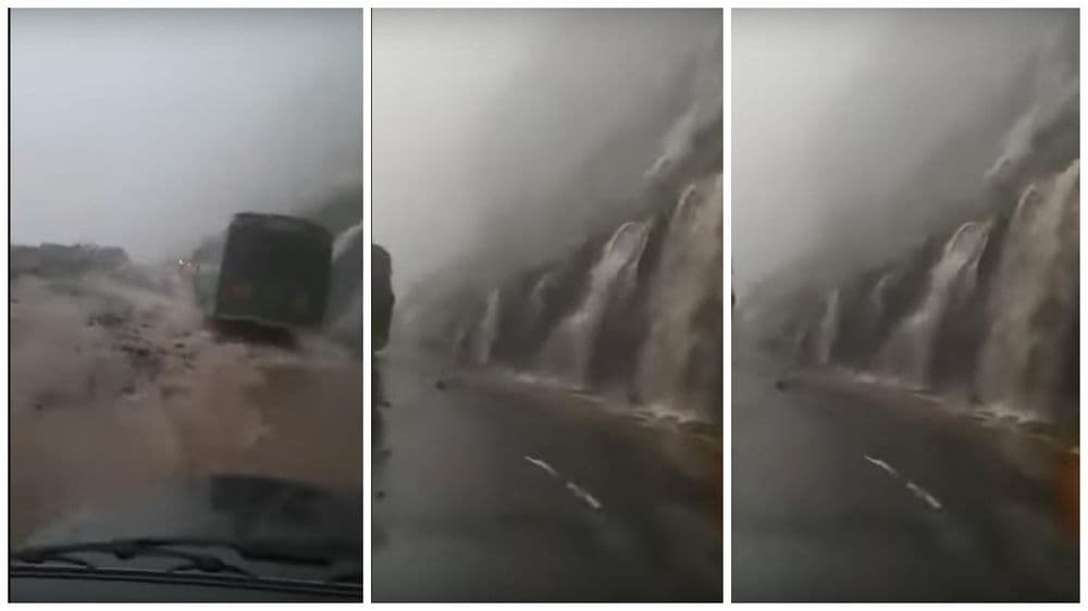 कोल्हापुरात पावसाचे थैमान, घाटातून वाहताहेत धबधबे