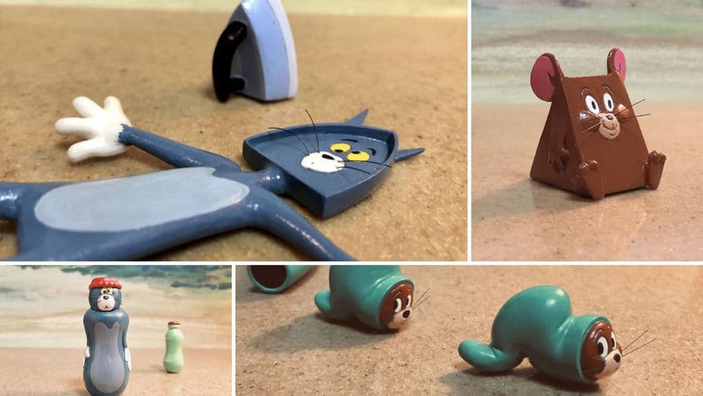 'टॉम अँड जेरी'च्या अफलातून क्षणांची तितकीच अफलातून शिल्पे!! तुमचा आवडता क्षण कोणता पाहा!!