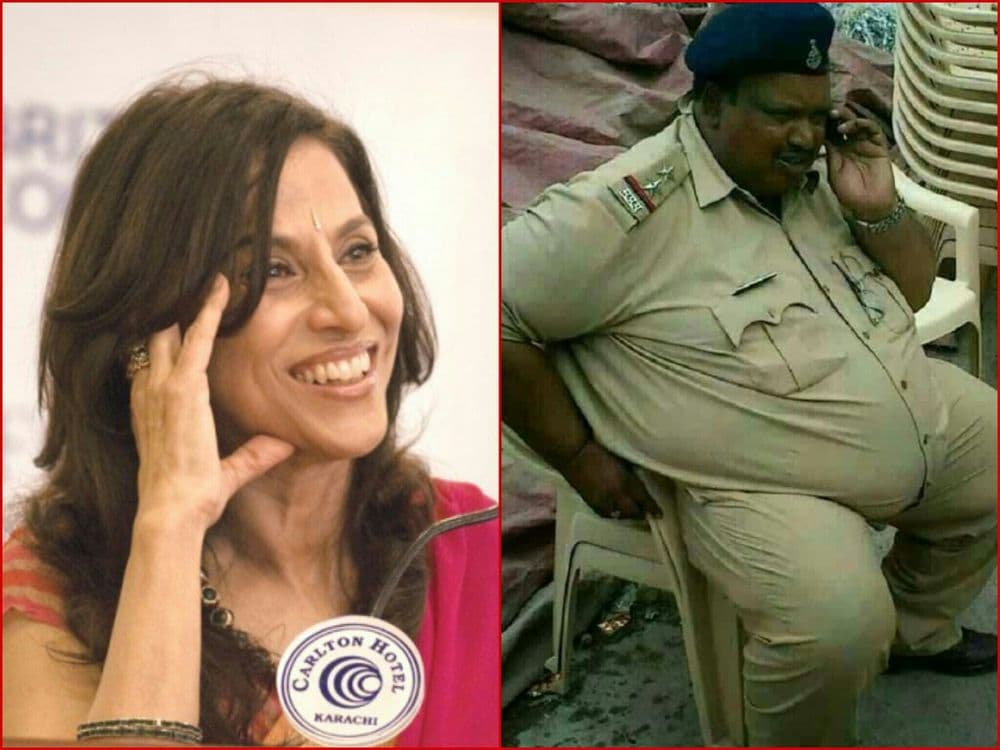 शोभा डे ची पोलिसांनी काढली  "शोभायात्रा"