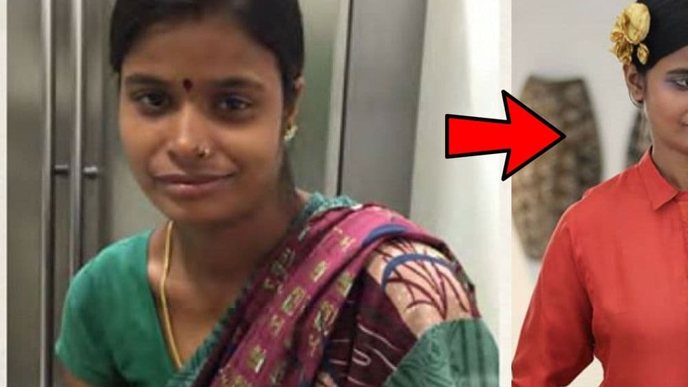 फॅशन डिझाईनरने टिपलं खरं सौंदर्य...चक्क एका घरगुती काम करणाऱ्या महिलेला बनवलं मॉडेल!!!