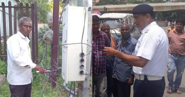५०० रुपये दंड भरावा लागला म्हणून त्याने बदल्यासाठी पोलीस स्टेशनचा वीज पुरवठा बंद केला !!