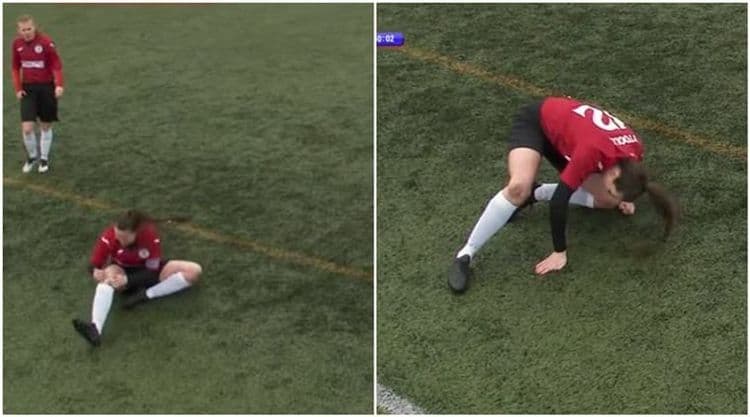 गुडघ्याची वाटी सरकल्यावर तिने जे केलं ते करण्यासाठी हिम्मत लागते !!