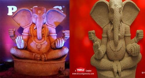 पारले-जी, बिस्किटांपासून बनवले गणेशजी