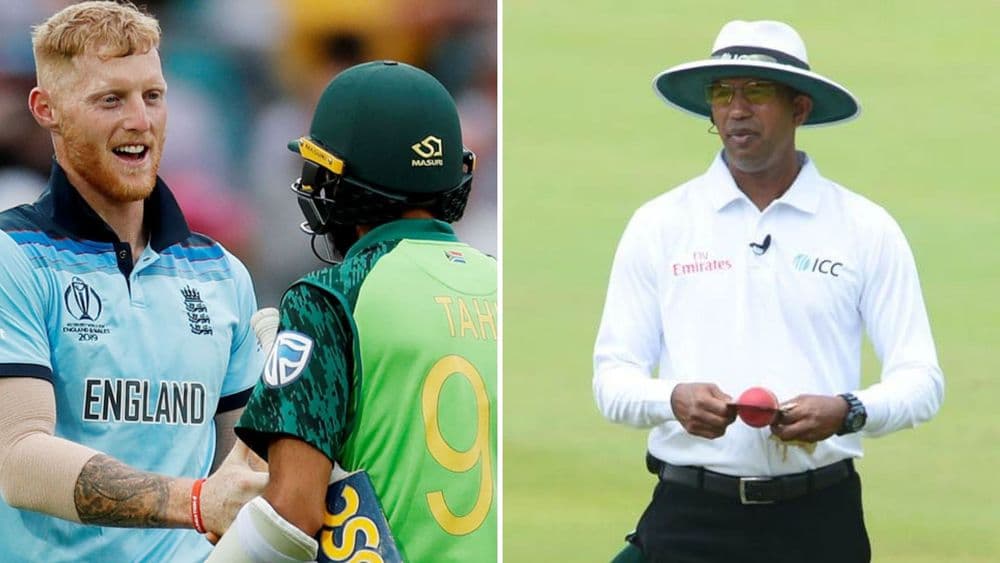 क्रिकेट वर्ल्डकप २०१९ : इंग्लंड विरुद्ध साऊथ आफ्रिका..पहिल्याच सामन्यात चक्क अंपायरलाच दुखापत ? सामन्यात आणखी काय काय घडलं ??