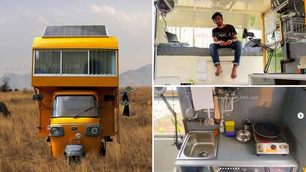 तीन चाकी गाडीवर तयार केलेलं जगातलं पहिलं घर...