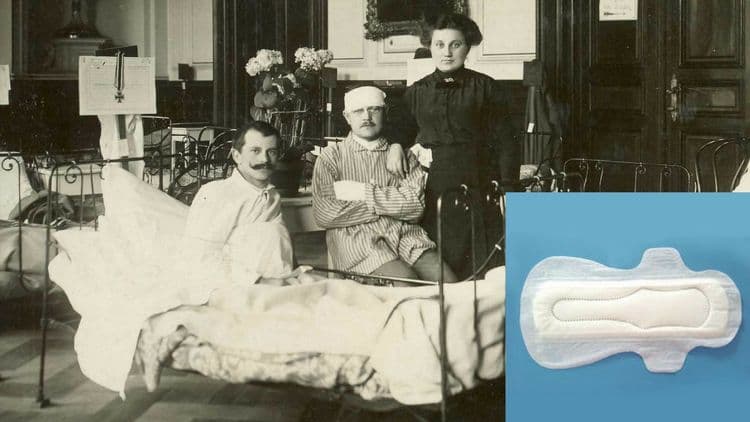 जगातील सर्वात पहिला ‘सॅनिटरी नॅपकिन’ बनवला होता पुरुषांसाठी ??