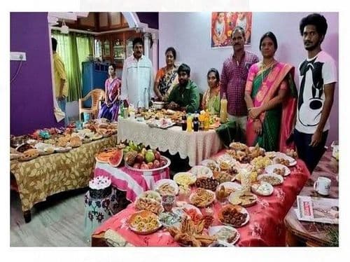 NRI जावयासाठी ३६५ पदार्थांचा थाट!! पाहा कुठे काय घडले आहे हे..