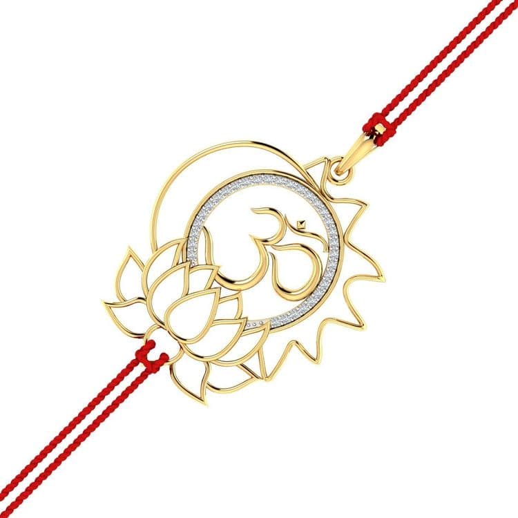 ९. ओम मून लोटस राखी