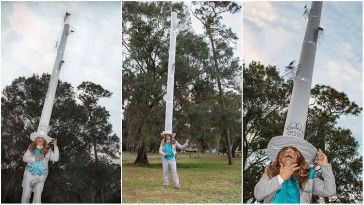 १. ओडिलॉन ओझारेने जगातील सर्वात उंच टोपी बनवण्याचा जागतिक विक्रम केला.