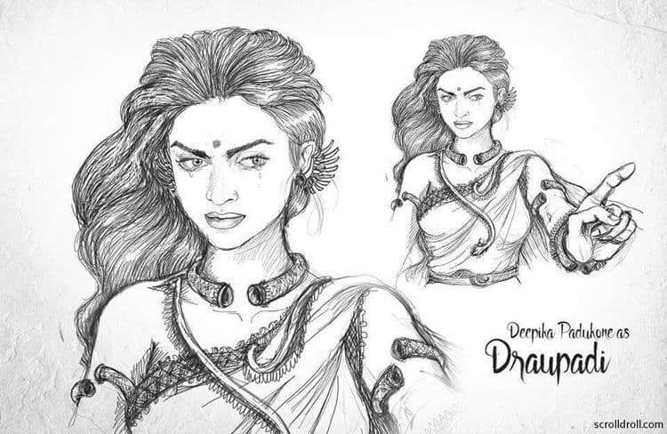 दीपिका पदुकोण : पतिव्रता पांडवपत्नी द्रौपदी