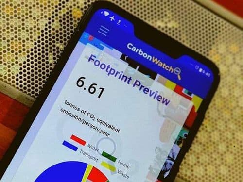 कार्बन वॉच अॅपचा उपयोग काय?