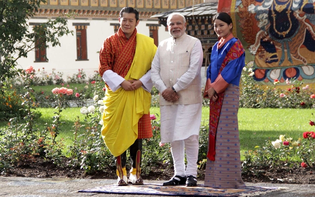 Narendra modi's first official foreign trip to bhutan in Desi avatar